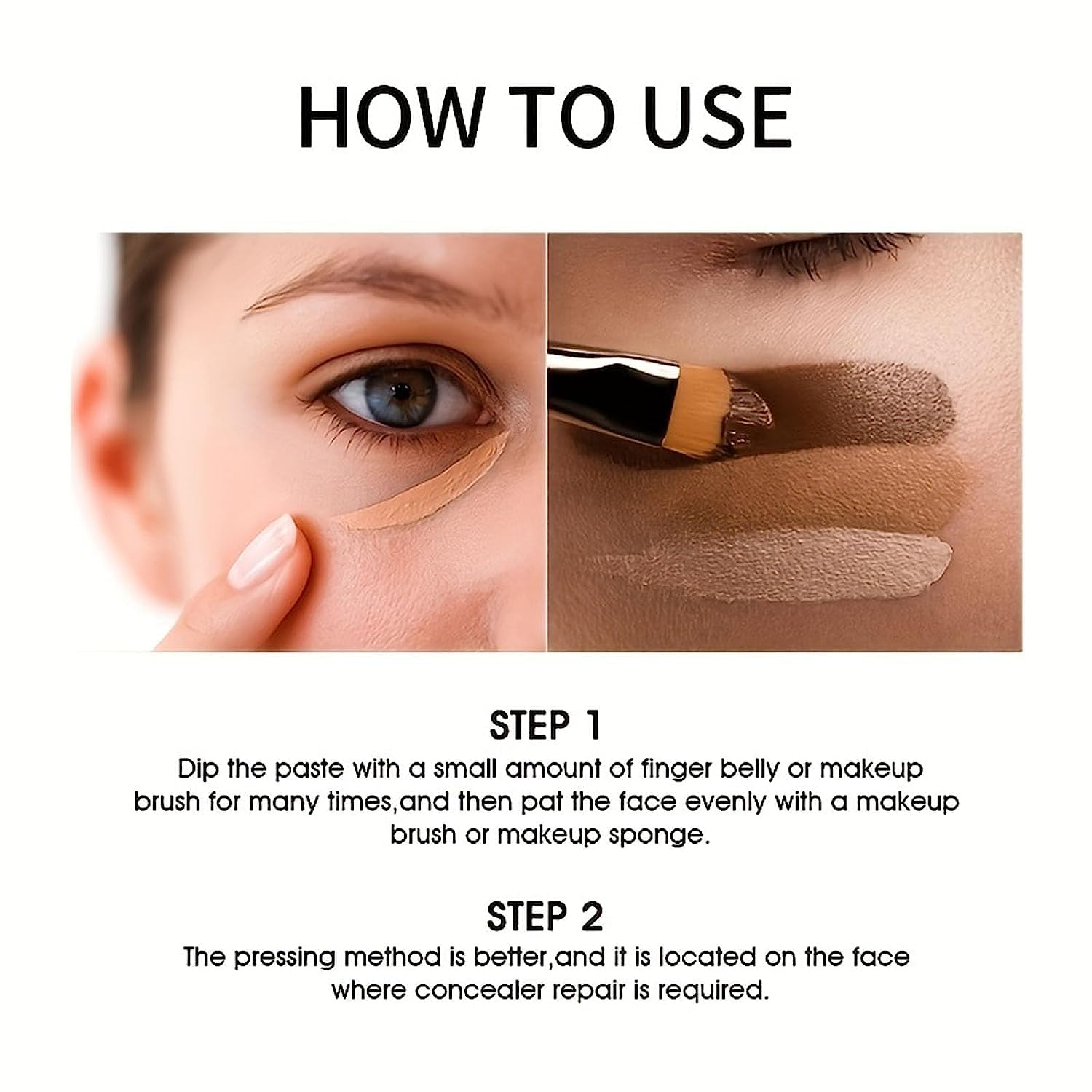 Carla Secret Concealer Palette Makeup, Cream Blush Palette, Long-Wearing Full Coverage Makeup for Flawless Skin (#1)(#5)