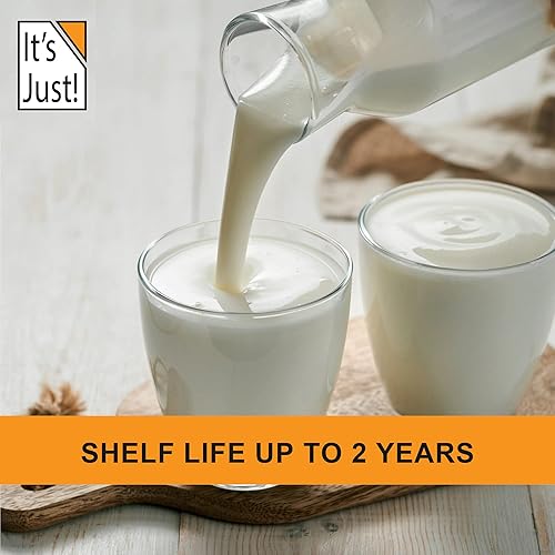Vista 11 de It's Just - Leche en polvo sin grasa (descremada), estable en el almacenamiento, solo agrega agua, hace más de 6 galones de leche, 2 libras de leche