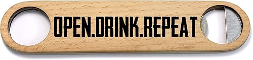 Abrebotellas de velocidad de madera, abrebotellas de barman (repetición de bebida abierta)
