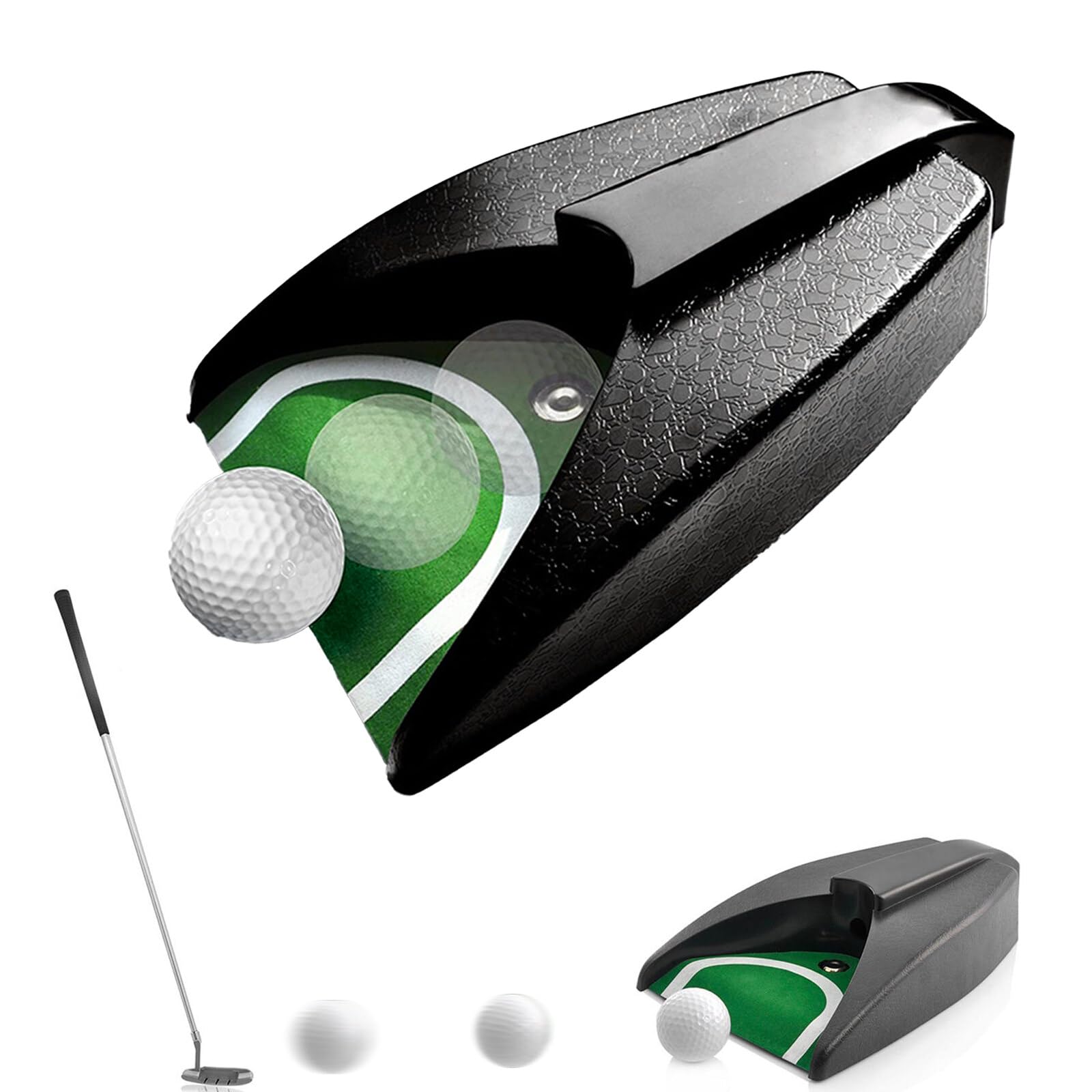 Taza de golf automática, ayuda de entrenamiento de agujeros de golf, dispositivo de retorno de golf para práctica de golf en interiores y exteriores