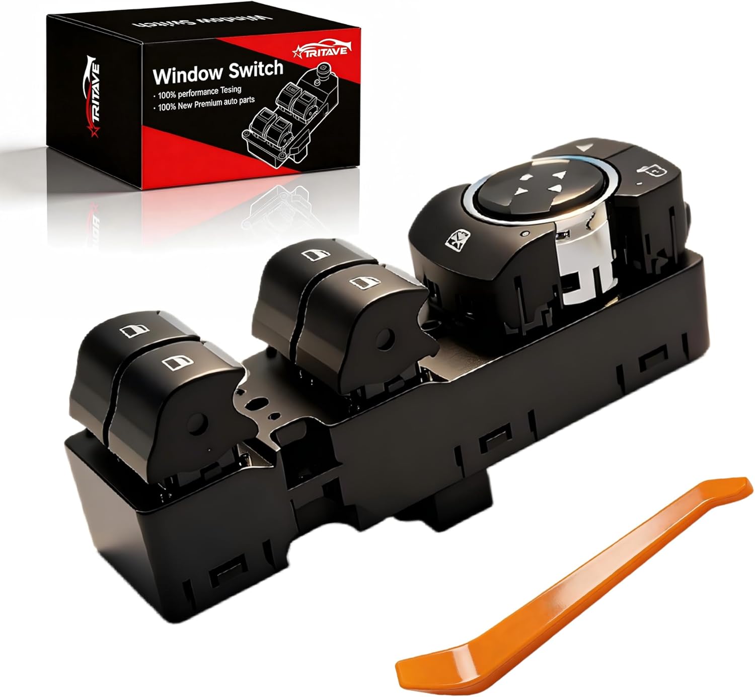 Front Left Driver Side Master Power Window Switch Compatible with 2018 2019 2020 2021 2022 Ford F-250 F-350 F-450 F-550 Super Duty OE# JC3Z14529CA SW7927 DWS2141