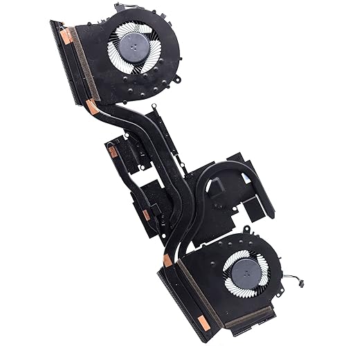 Deal4GO Ventilador de refrigeración de CPU y GPU con disipador de calor Conjunto de módulo térmico L87237-001 Reemplazo para H P Omen 15-DH 15-DH000