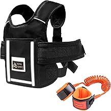 Nizirioo Cintura Di Sicurezza Per Moto Per Bambini, Regolabile Confortevole Cintura Di Protezione, Bambini Cintura Sicurezza Per Moto Con Materiale Riflettente Adatto Per 2-13 Anni (Nero)
