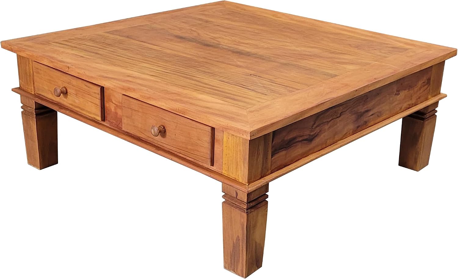 Mesa de Centro Rústica Hioki em Madeira de Demolição