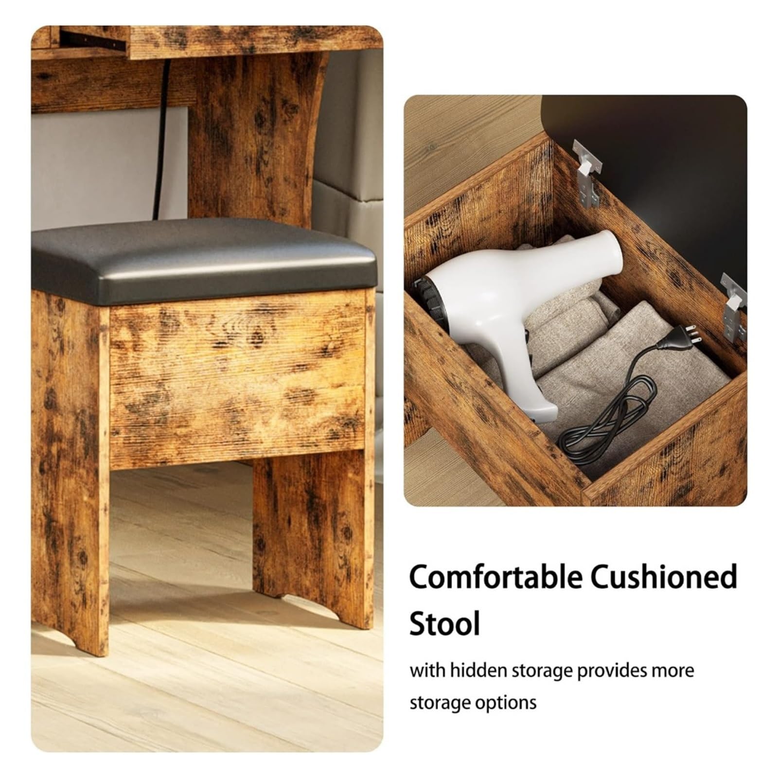 Amazon｜化粧台、バスルーム家具 メイクアップ ドレッシング