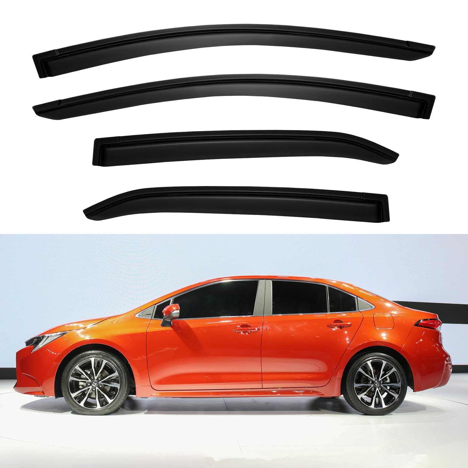 Window Rain Guards Shield for Toyota Corolla 20142019, Window Vent