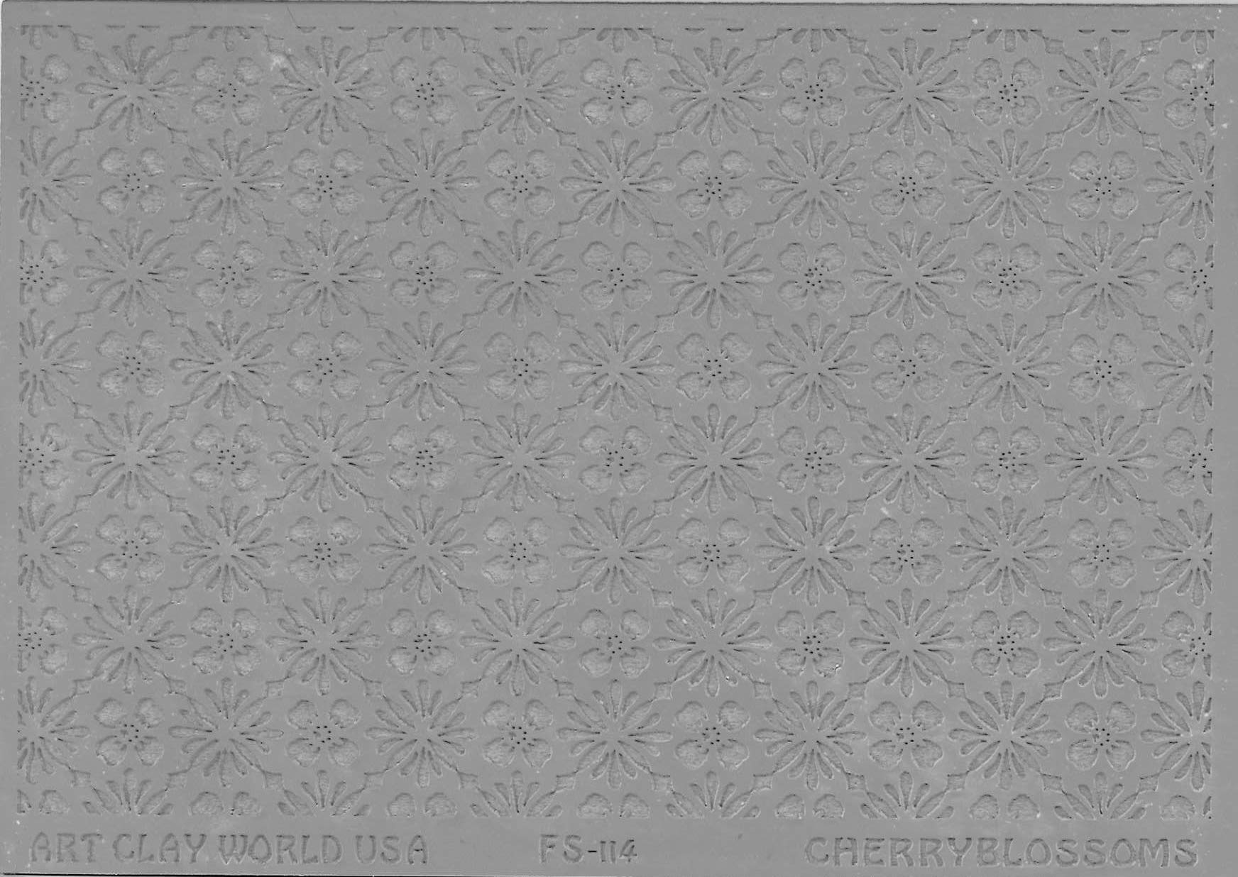 Flexistamps Texture Sheet Cherry Blossom Design - 1 Pc.