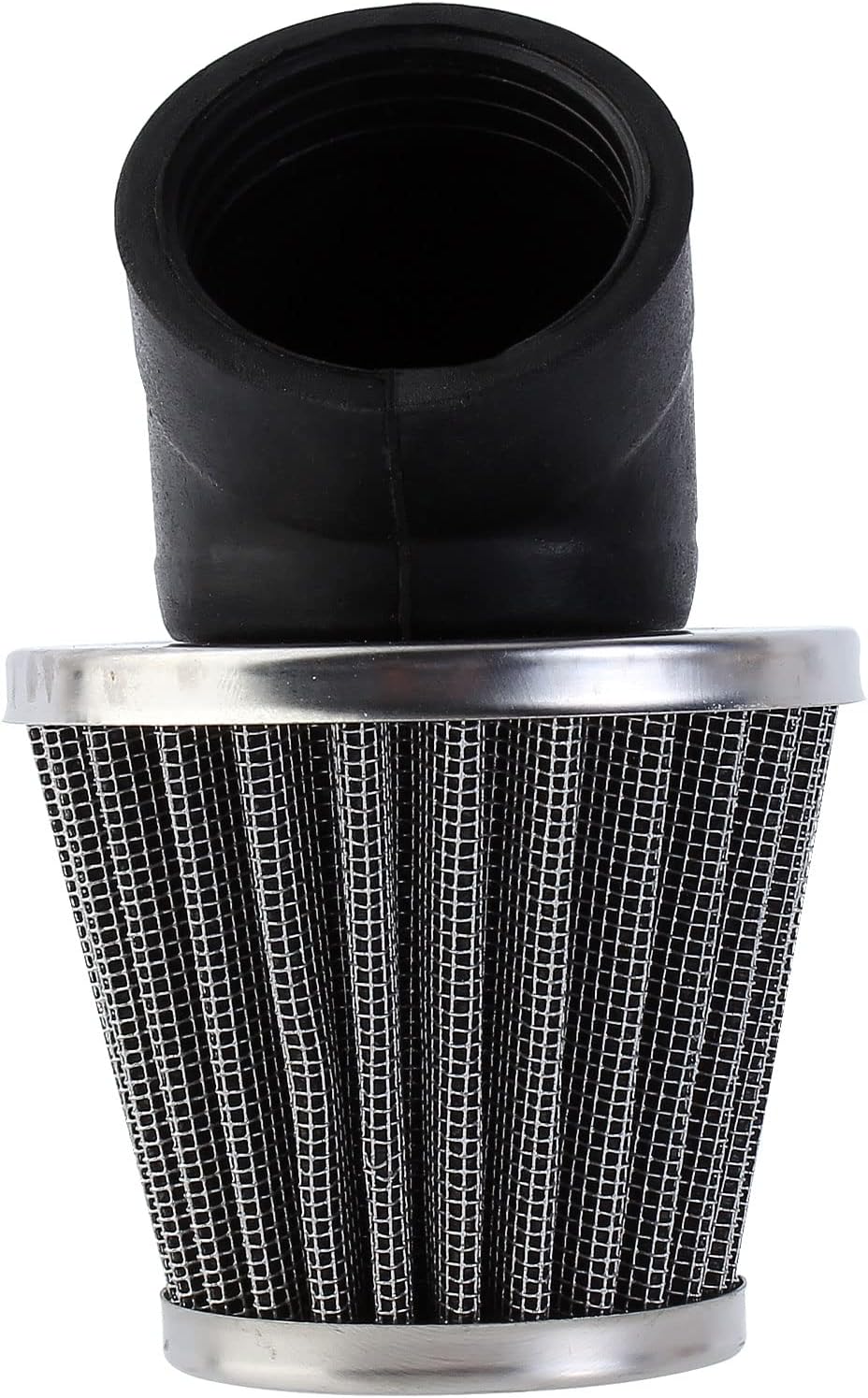 42mm 1.65in Filter Cleaner 45 Degree Angled Compatible for 125cc-150cc 200cc 250cc Motorcycle ATV Quad Scooter Gokart Moped Chopper Dirt Mini Bike Yamaha RD250 GY6 PZ24 PZ30 CG 41mm 43mm