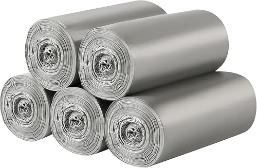 Miniatura 9 de 3 rollos de bolsas de basura pequeñas  60 unidades duraderas de 4 galones bolsas de basura pequeñas para el hogar, oficina, cocina, baño,