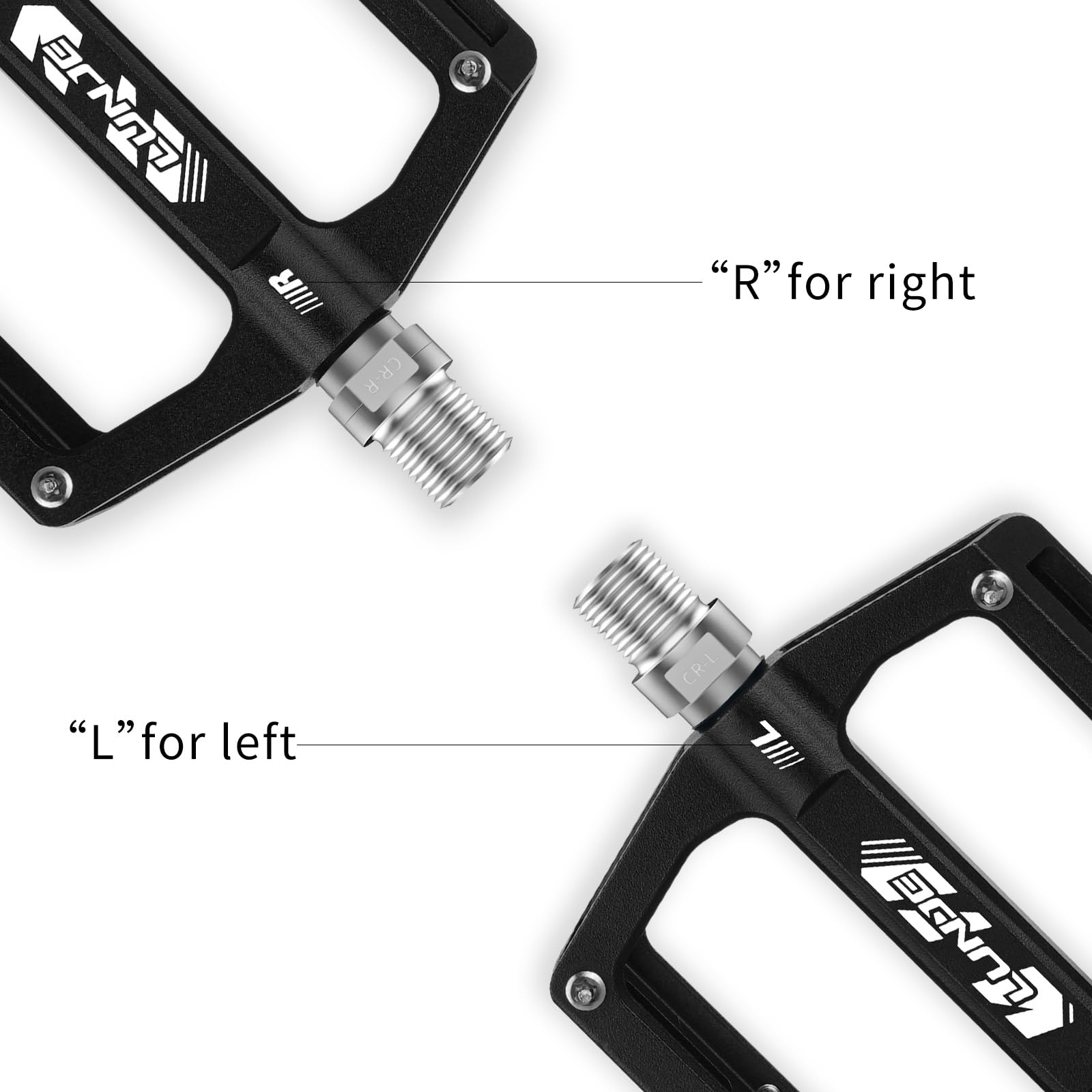 Pedali per bici lavorati a CNC, 6061-T6 in alluminio aeronautico, filettatura 9/16 pollici, piattaforma antiscivolo per mountain bike, strada, pendolari, MTB, ghiaia, e-bike, leggeri e durevoli