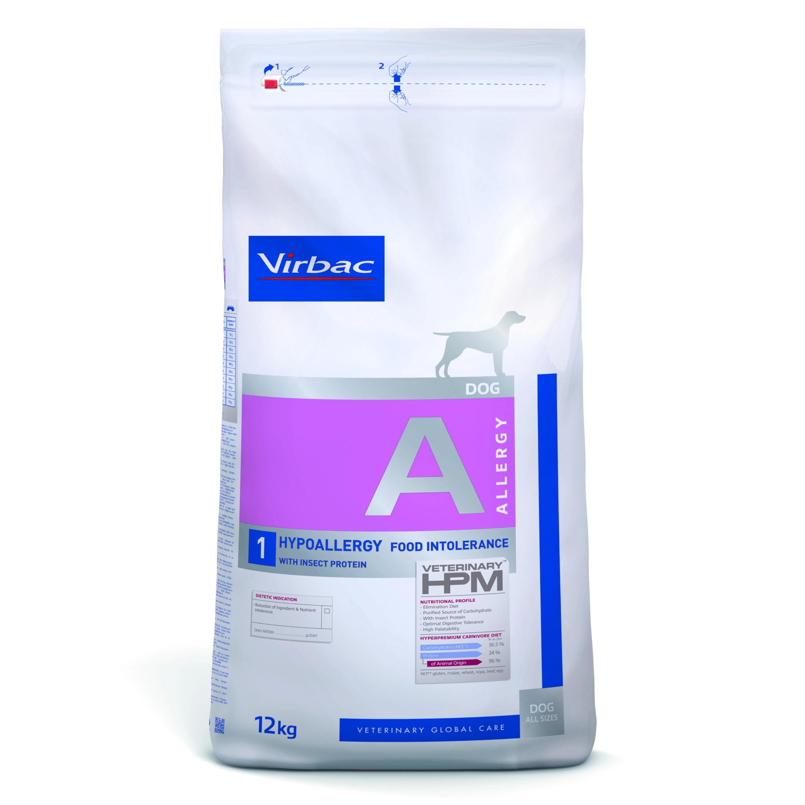 Virbac HPM Canine Allergy HIPOALLERGENIC A1 12 kg