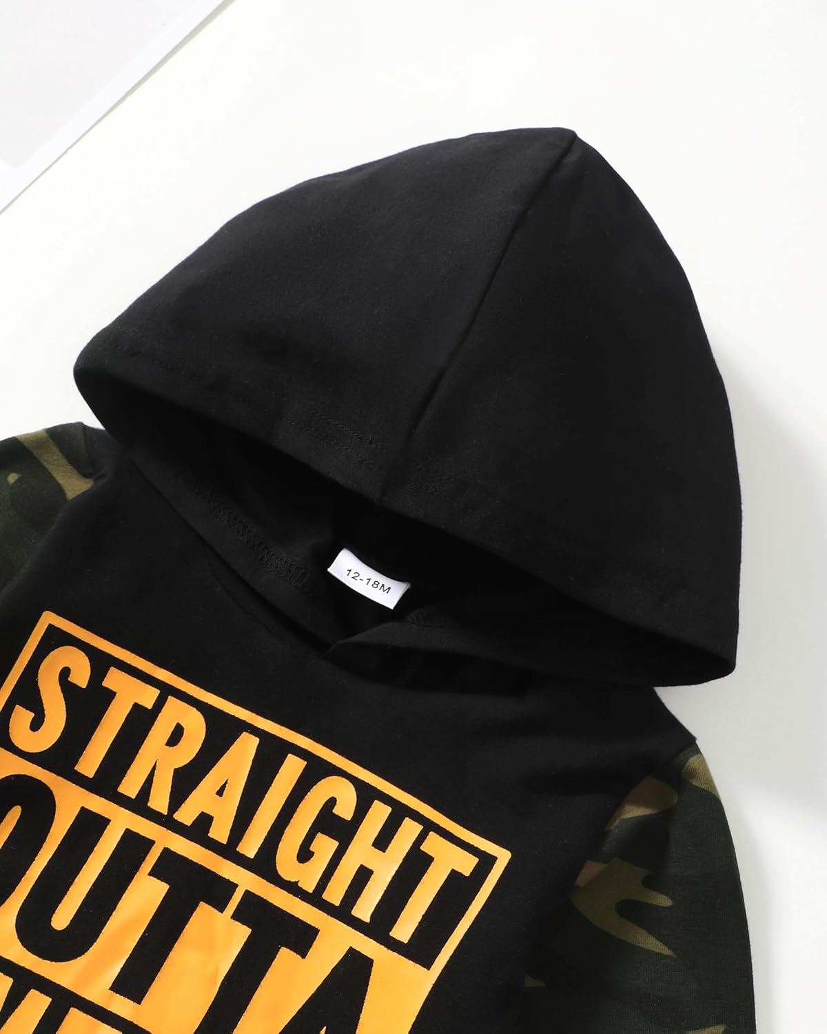 Renotemy Toddler Infant Baby Boy Clothes Winter Fall Outfits Hoodie Sweatsuit Ripped Jeans Denim Toddler Clothes for Boys - Image 5