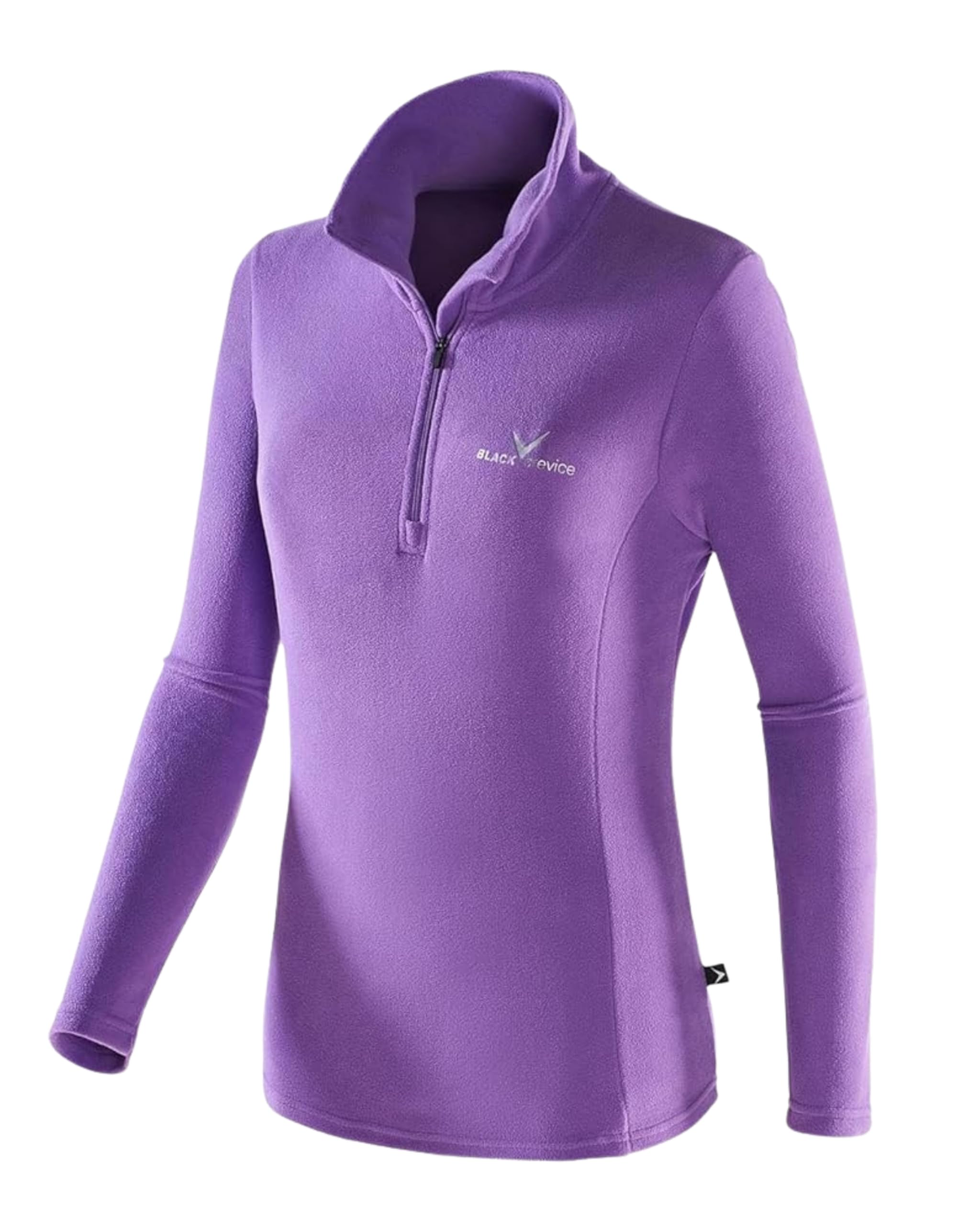 BLACK CREVICE Damen Fleece-Skirolli I Ski-Pullover für Damen in verschiedenen Farben & Größen I Damen-Funktionsshirt I Damen Skirolli mit Reißverschluss I Midlayer aus 100% Microfleece