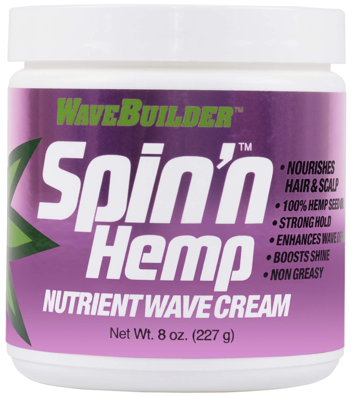 WAVEBUILDERSpin'n hemp wave cream, 8 Ounce