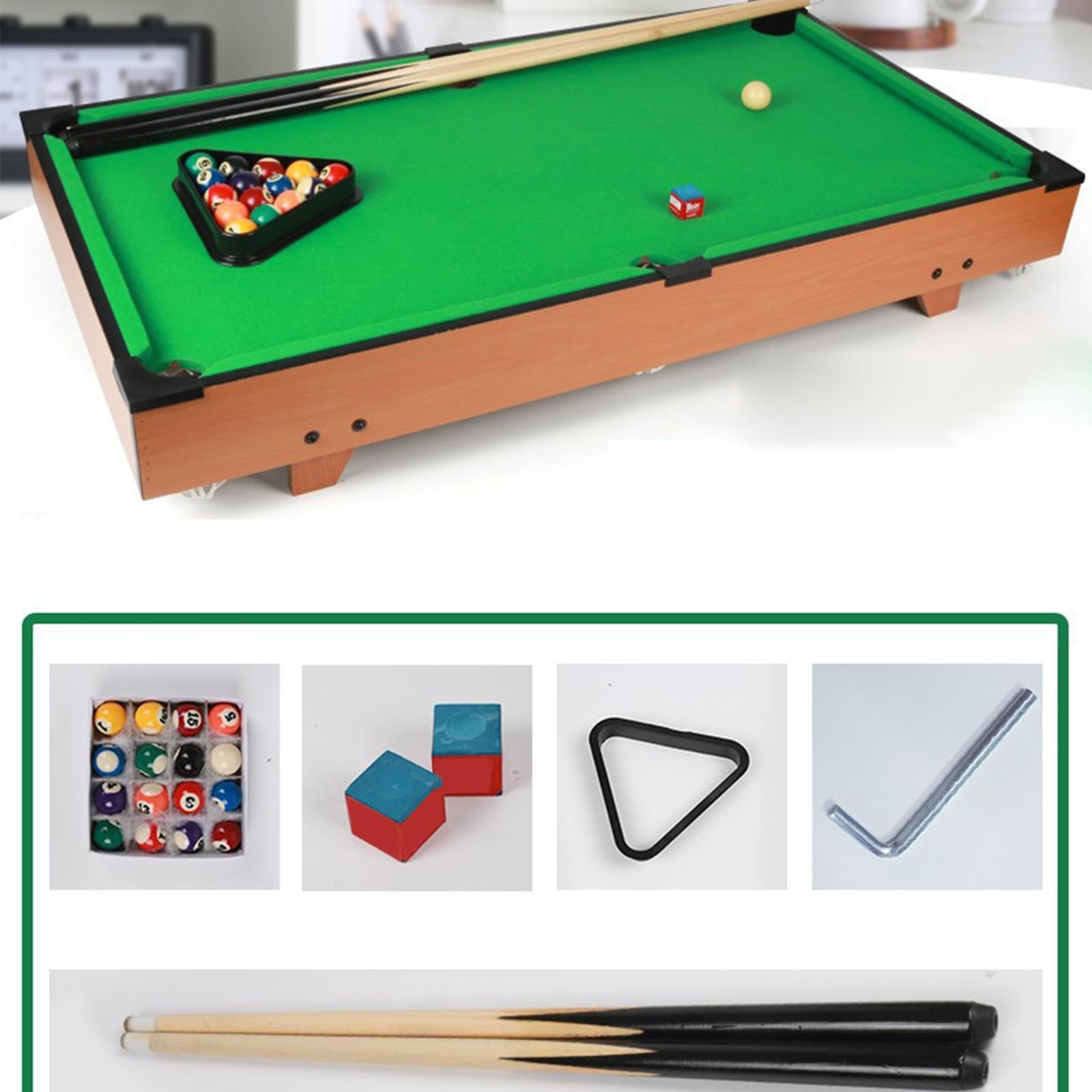 Table de Billard de Bureau avec Support Triangulaire, idéale pour