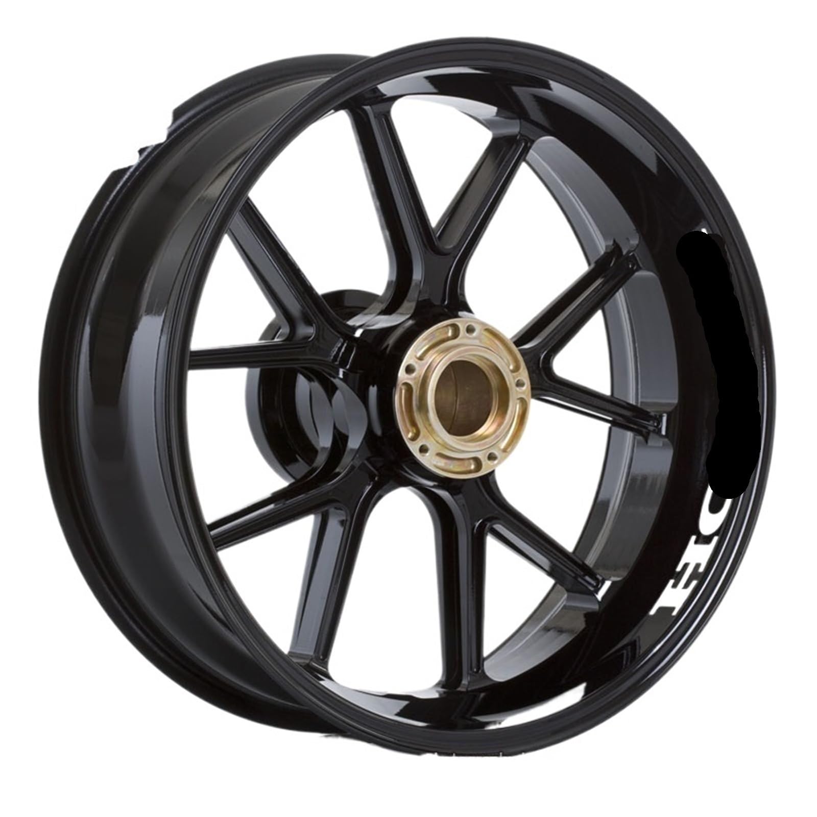 Hub Decals Rim for CBR600RR CBR1000RR CBR300R CBR500R CB1000R CB650 VFR1200 800 NC700 CB1100 Wheel Stickers Rim Decals Stripe Tape(Inside White)