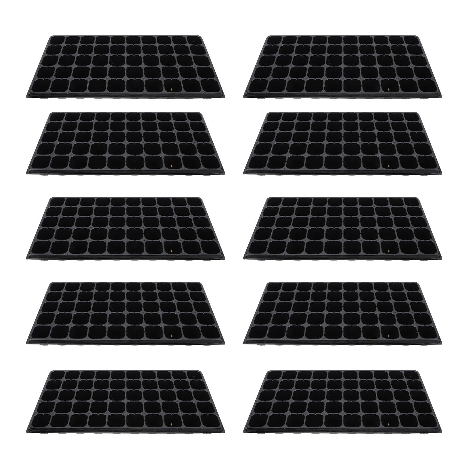 Olla para Plantar Jardín Diseño de 50 Agujeros, Bandeja de Germinación de Plantas Resistente Sequía y Material PP, Paquete de 10 Piezas para Cultivo Estable