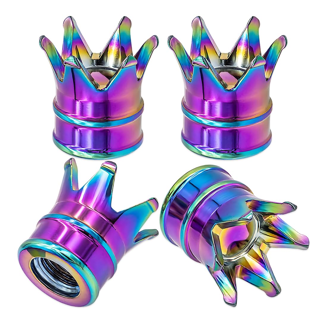 4 PCS Tapones de Válvula de Aluminio, Universales para Coches, Bicicletas, Camiones, Motos, Accesorios para Vehículos