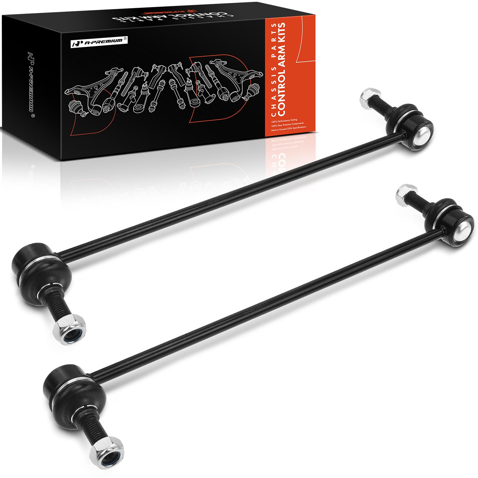 A-Premium 2 x Front Sway Bar Links Stabilizer Bar Links, Compatible with Chevrolet Traverse 2009-2017 & GMC Acadia 2007-2016, Acadia Limited 2017 &