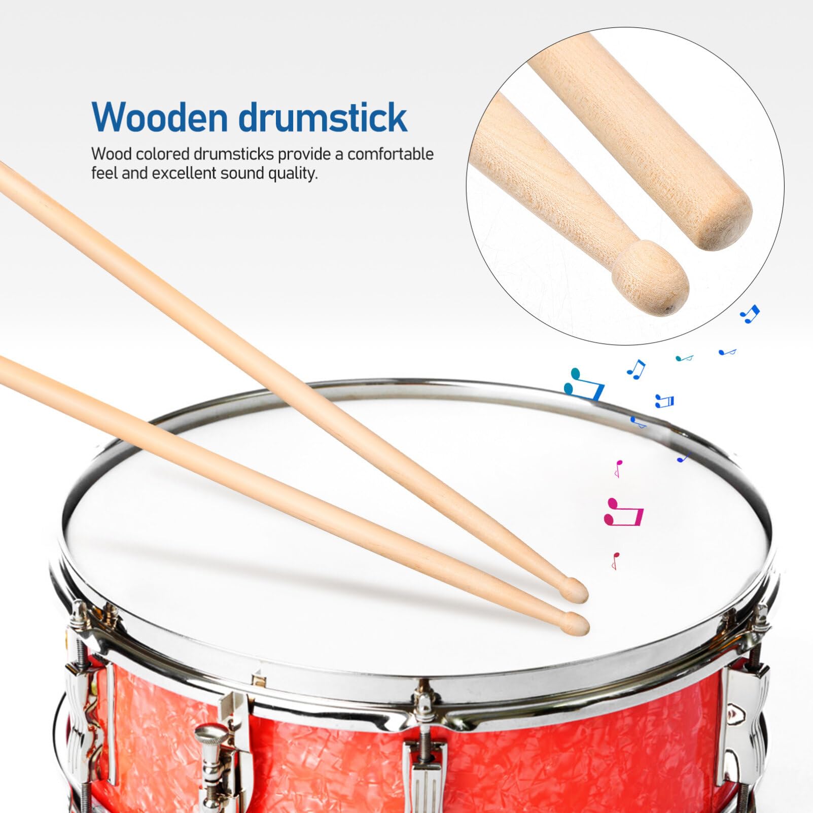 Vaguelly 1 Set Drum Sticks Bag Drumstick Holder Clip On Holder Drum Sticks with Box Grabber Drumsticks