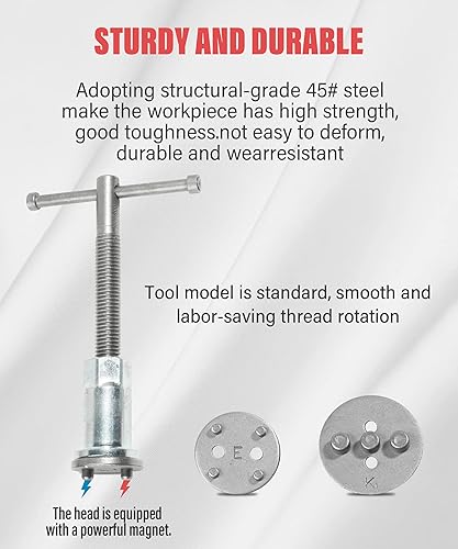 Miniatura 3 de YAKEFLY 24 Piezas Herramienta de Pinza de Freno, Herramienta Universal de Pinza de Freno de Disco con Rebobinado y Juego de Compresión de Pistón,