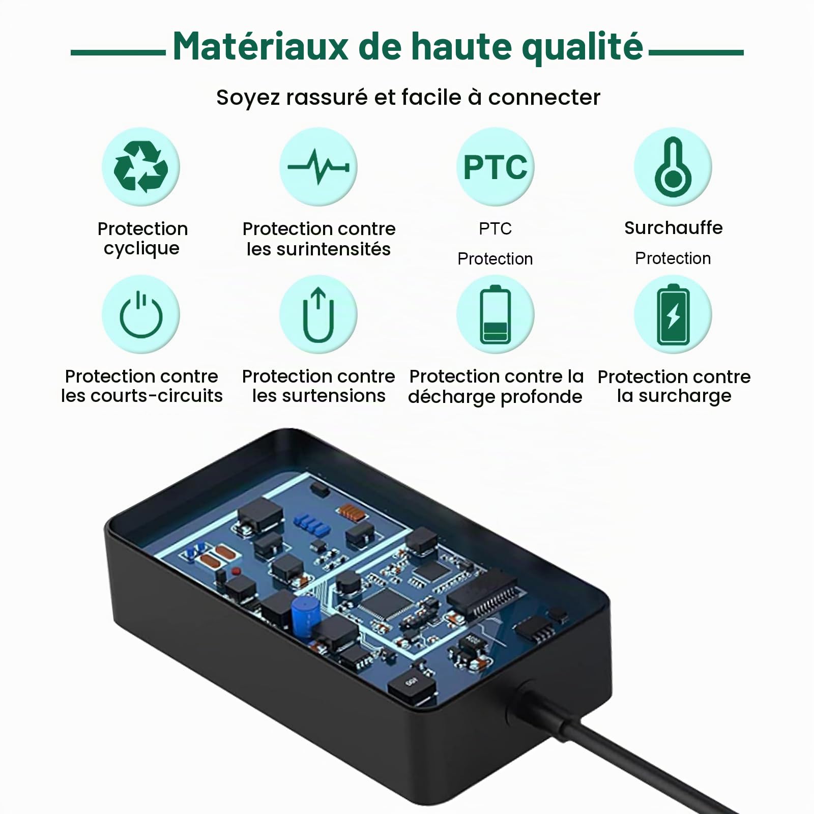 16.8V Chargeur Compatible avec Aiper Scuba S1 E1 Certes de Piscine Robotique sans Fil, Adaptateur de Chargeur Compatible avec Aiper Scuba S1 E1 14.4V Li-ION Batterie 33.6W