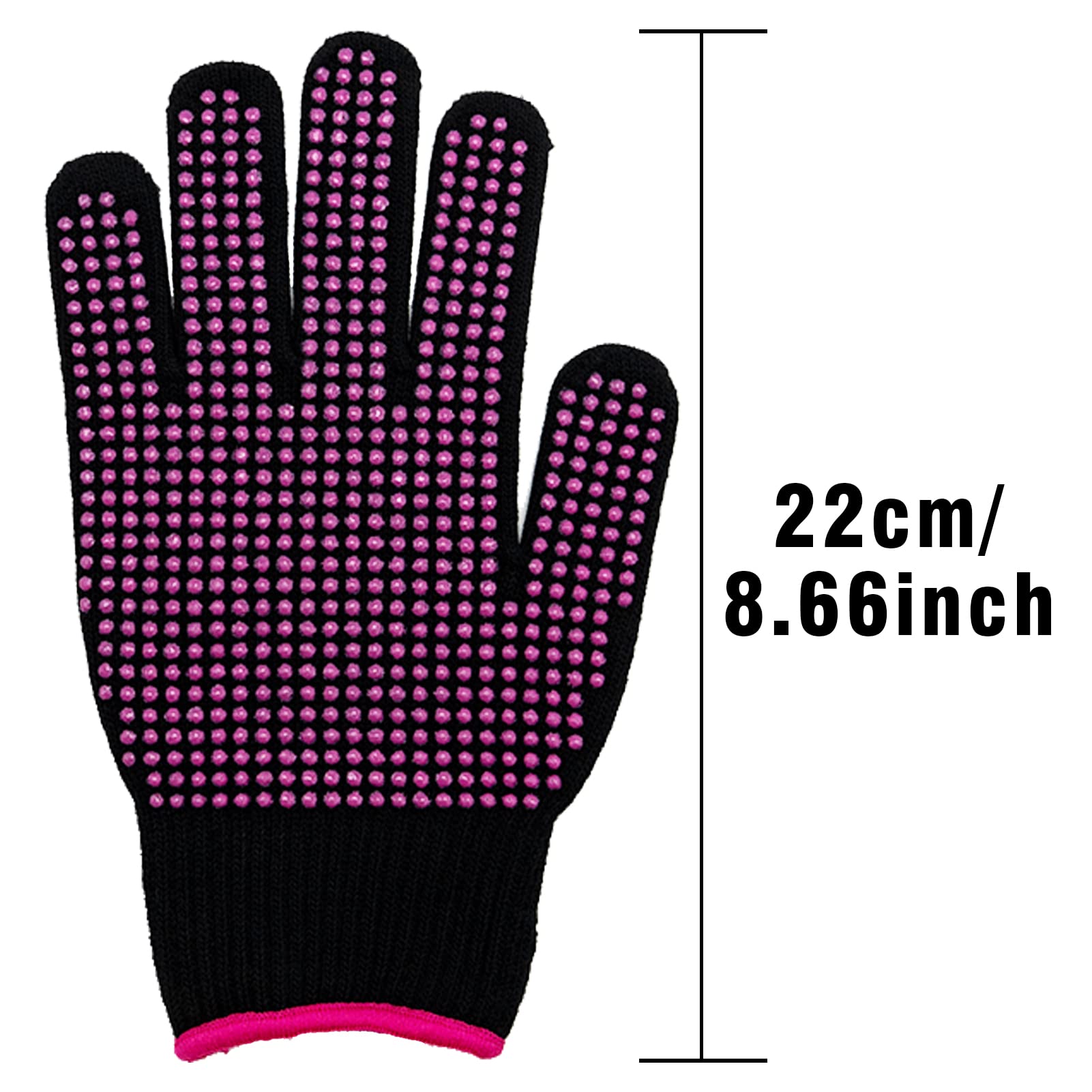 SZXMDKH Gants de coiffure résistants à la chaleur - Gants professionnels résistants à la chaleur avec picots en silicone pour outils de coiffure, fer à friser et fer plat