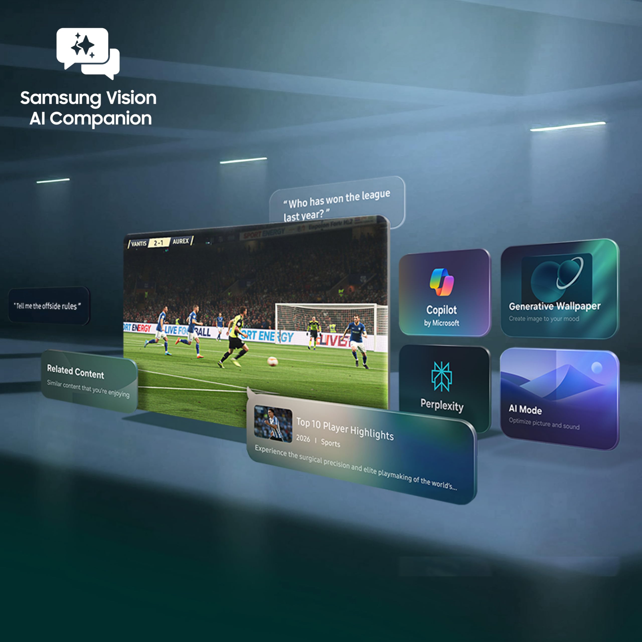 Samsung 65 inch (163cm) Neo QLED 4K Vision AI 2026 Smart TV | NQ4 AI Processor | 4K Upscaling | Quantum Mini LED | NQ HDR | 150+ Channels | QA65QN2EHAULXL — Amazon image 17
