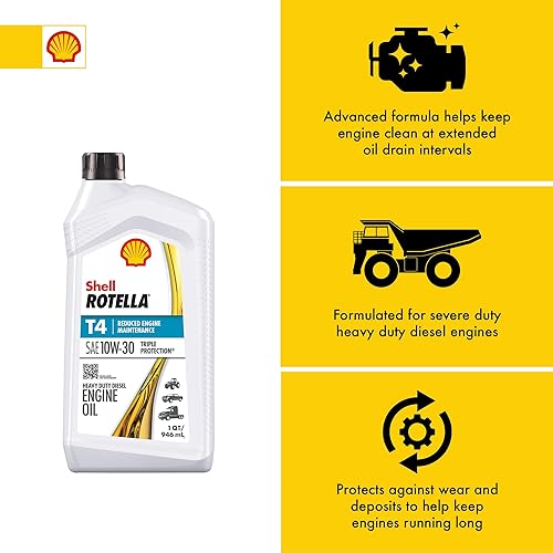 Miniatura 19 de Shell Rotella Aceite de motor T4 Triple Protection 15W-40, 1 cuarto de galón (paquete de 6)
