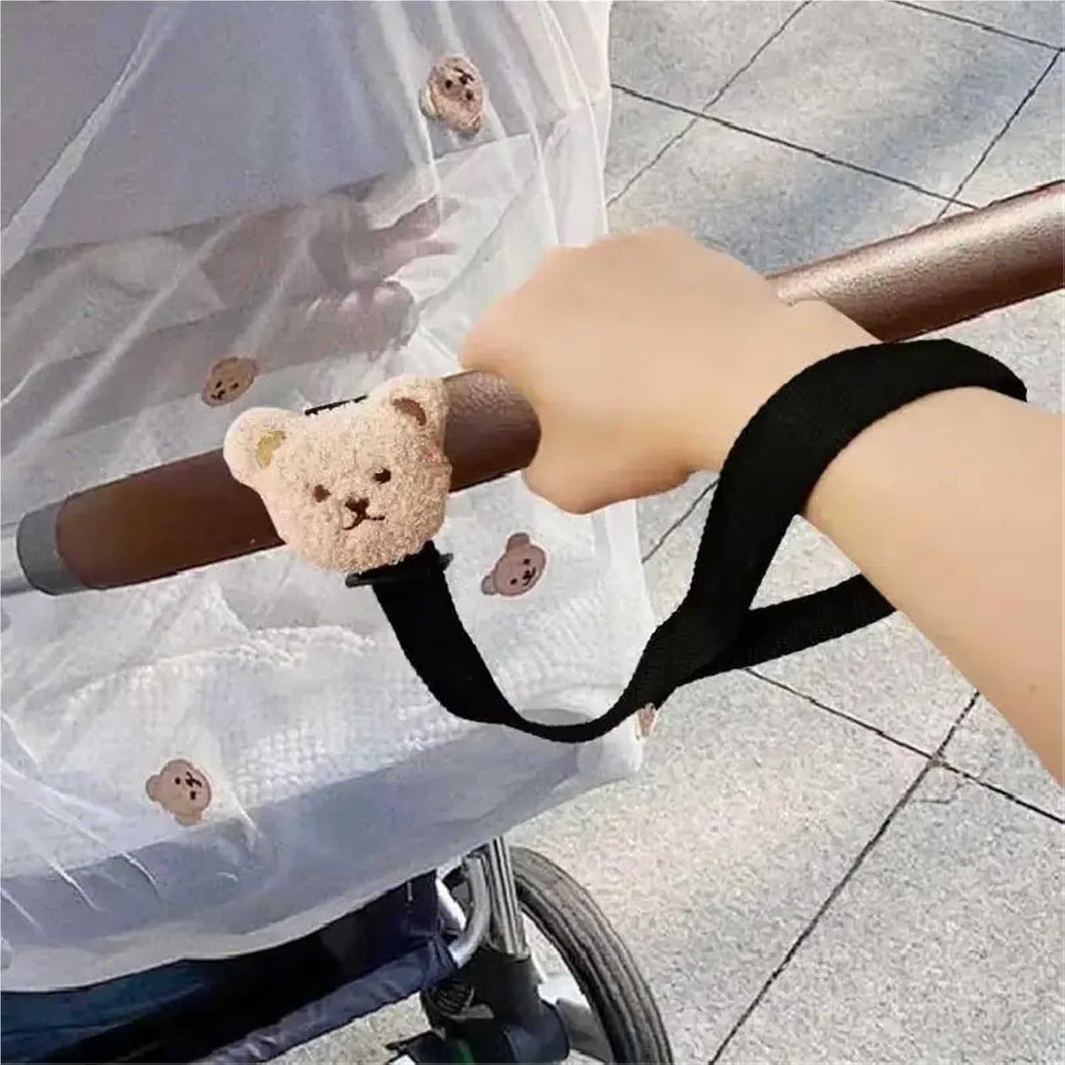 Baby Stroller Wrist Strap 8 Pcs Baby Stroller Rope Handlebar Wrist Strap Non-Slip Belt Safety Outdoor Slope Protection Double Insurance Straps