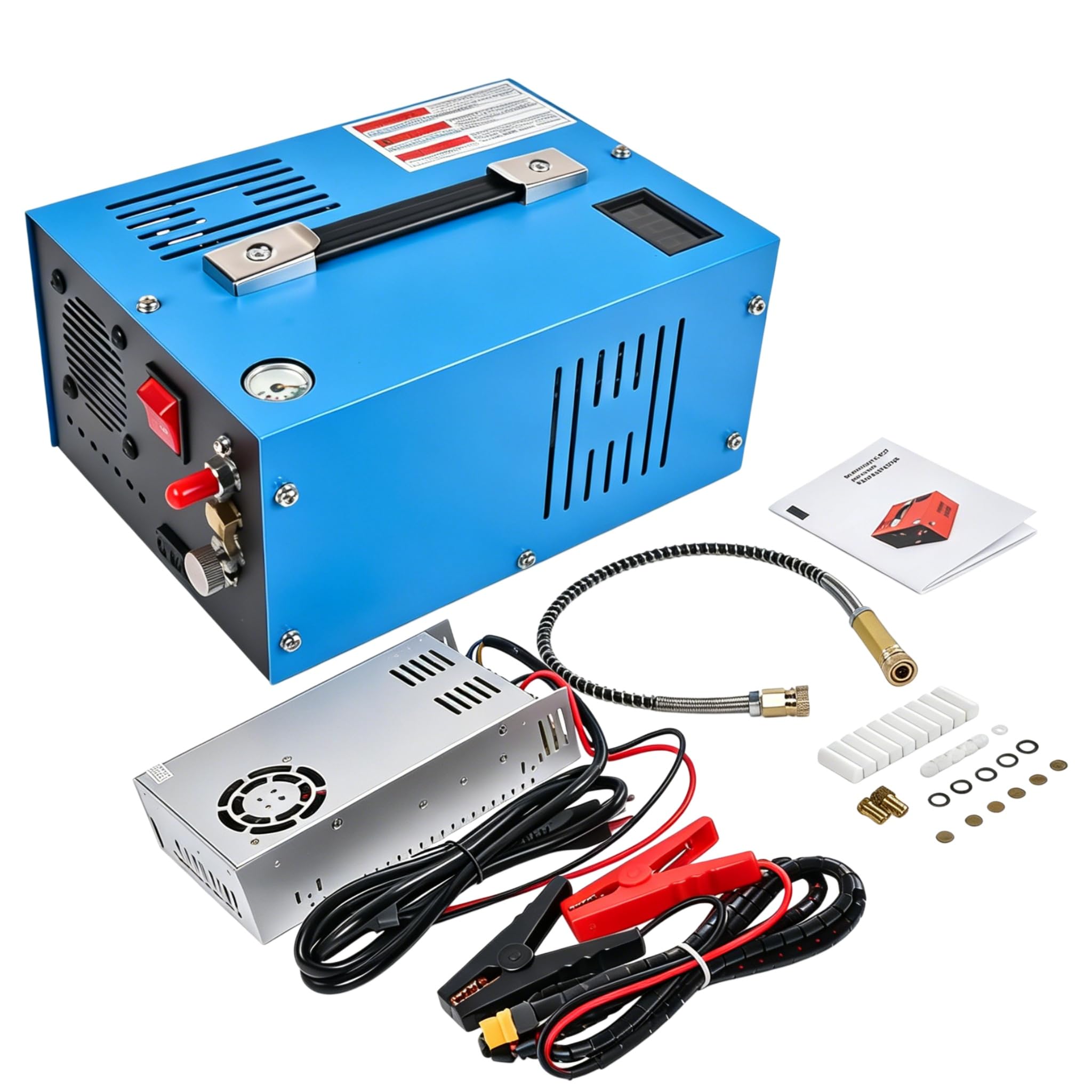 PCP Air Compressor 4500PSI/30Mpa, 12V DC/110V AC High Pressure Air Pump