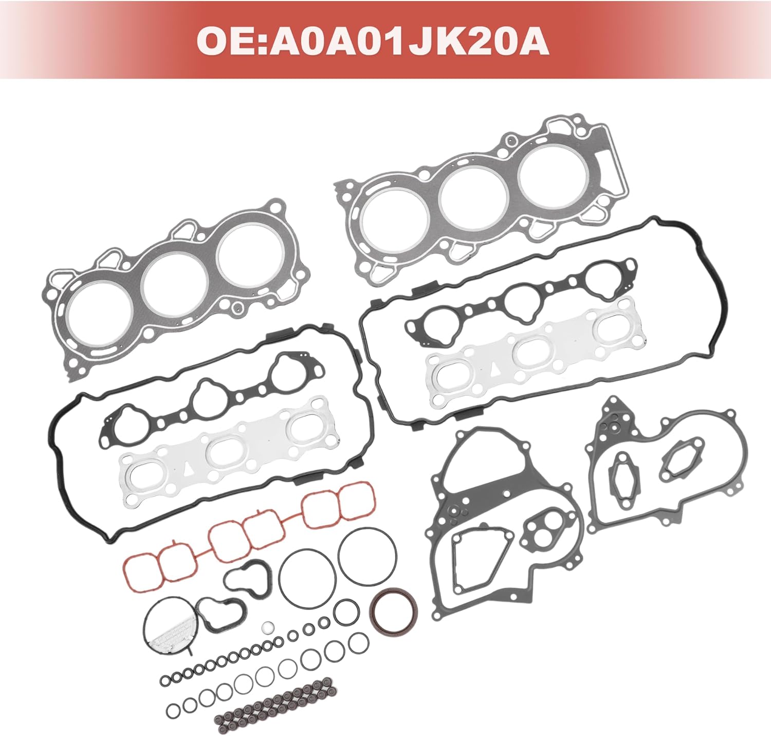 ACROPIX Cylinder Head Gasket Kit Engine Valve Gasket Set for Nissan VQ25DE(J32Z) No.A0A01JK20A Efficiency Seal
