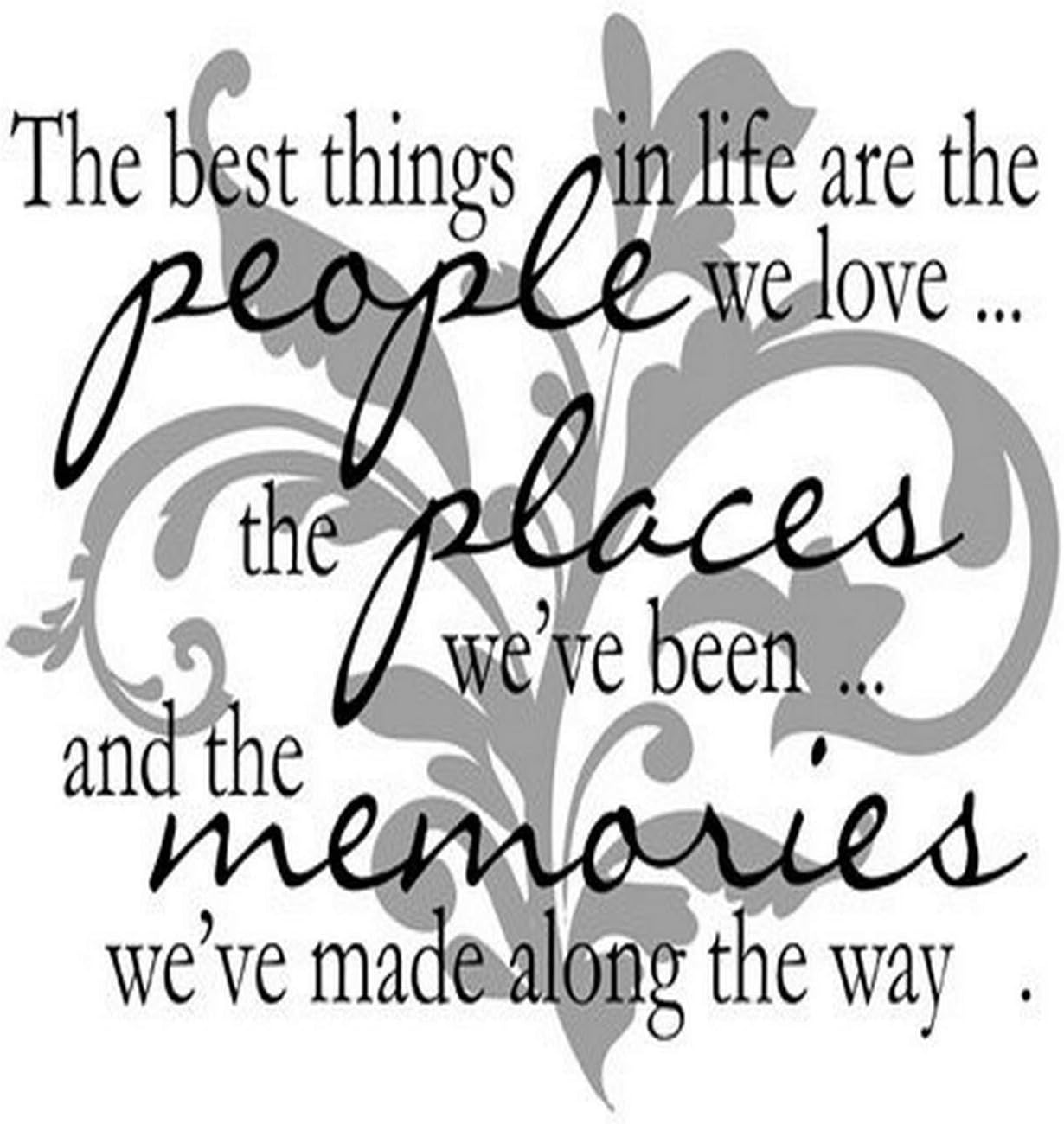 Jada Venia 9.75"x7.75" The Best Things in Life Light Box Insert with Flourish, 9 3/4 x 7 1/2 Inches