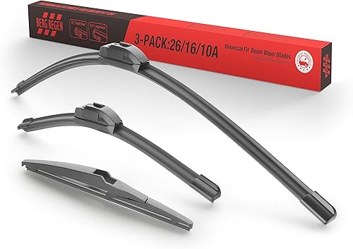 Miniatura 21 de BERG REGEN Juego de limpiaparabrisas de 26+16 pulgadas con limpiaparabrisas trasero de 12 pulgadas de repuesto para Subaru Crosstrek 2013-2017