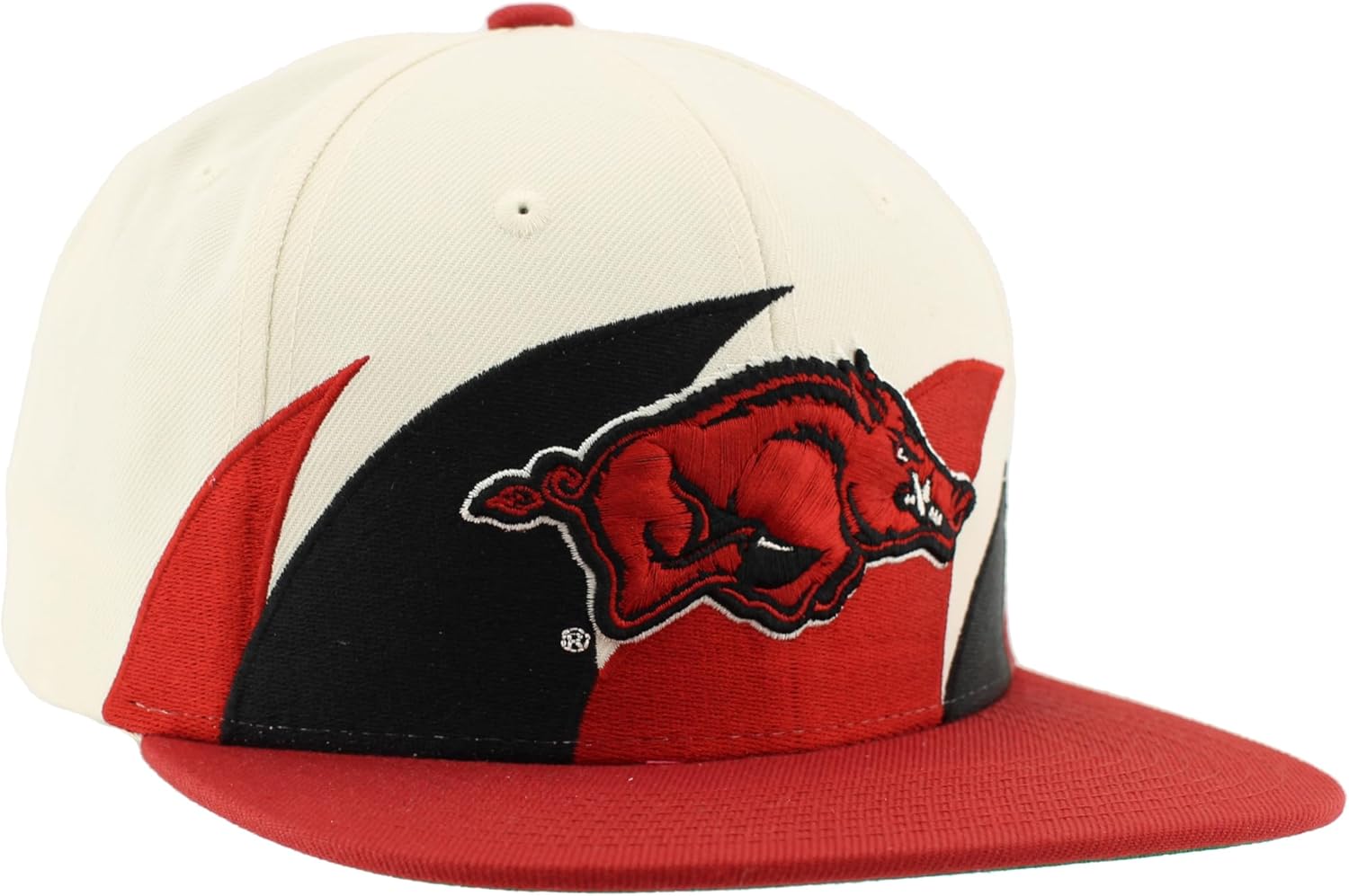 Arkansas Razorbacks NCAA Officially Licensed Hat Flat Snapback Z11 Retro Sharktooth