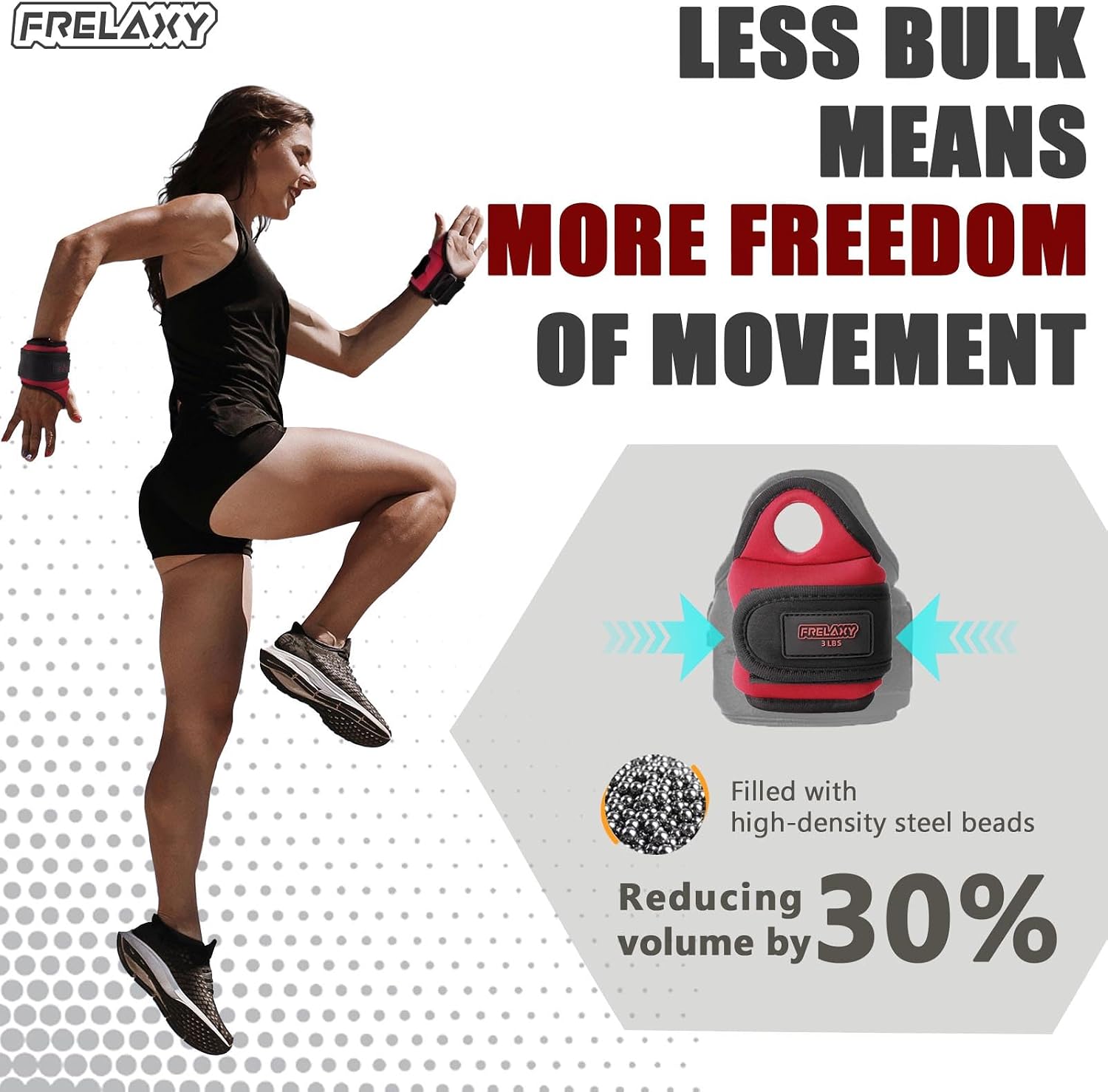 Frelaxy Wrist Weights with Thumb Loops Lock for Men Women 1lb*2 2lbs*2 3lbs*2 Ankle Weights Weighted Gloves for Running Strength Training Yoga Walking Exercises