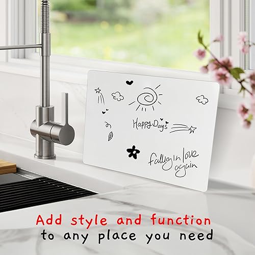 Miniatura 6 de Board Geeks - 12 pizarras pequeñas de borrado en seco 9 x 12 pulgadas pequeñas pizarras blancas para estudiantes mini pizarra blanca para niños