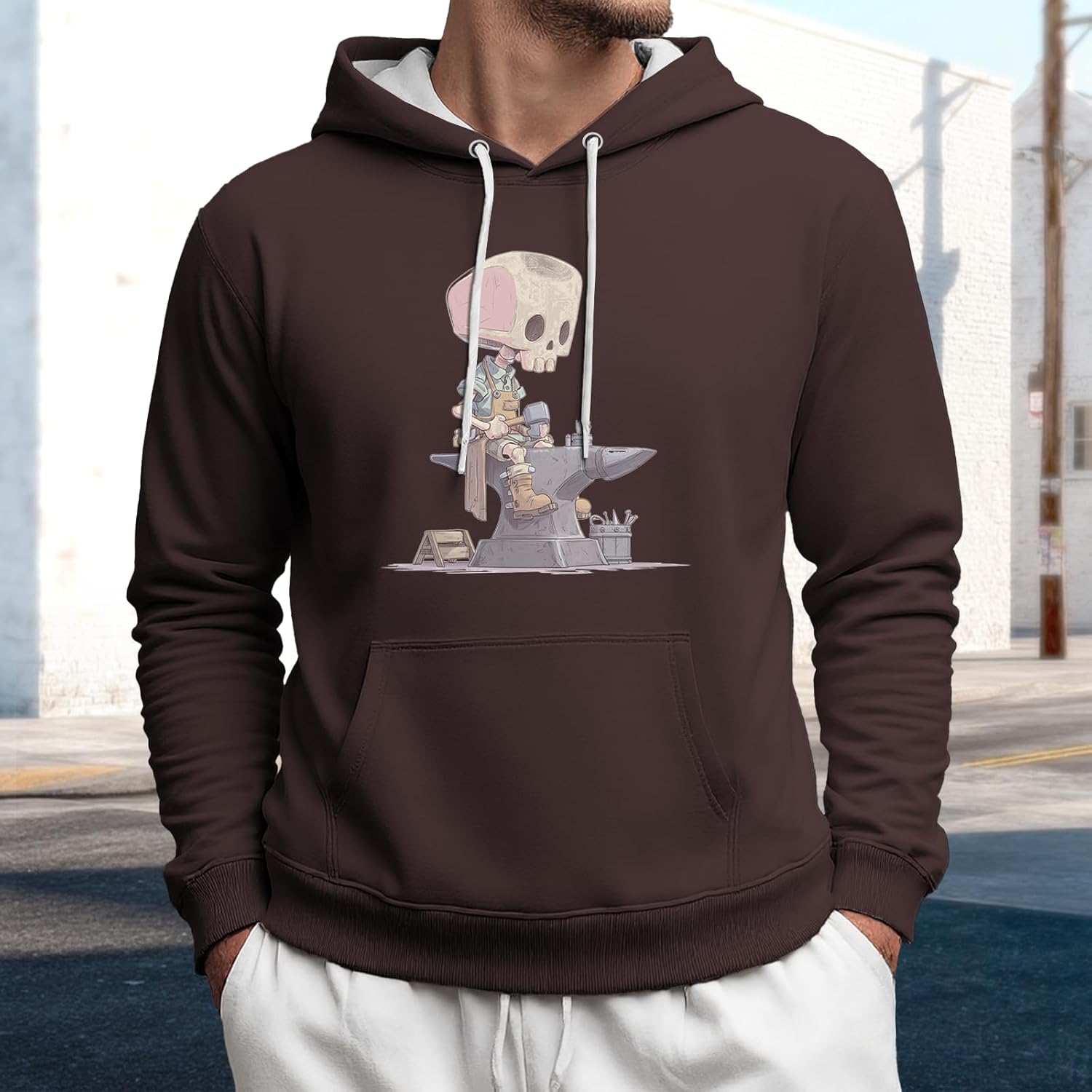 Big And Tall Hoodies For Men Comfy Sweatshirts With Pocket Rap Pullover Fashion Outfits Breathable Fall Clothes - Image 2