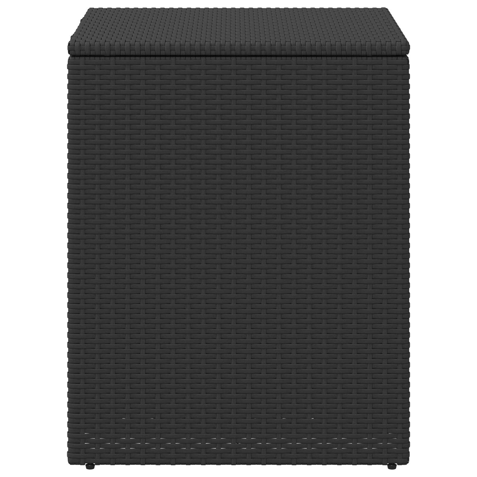 Cassapanca per cuscini in polyrattan, 55 x 55 x 69 cm, acciaio | Resistente alle intemperie, fodera impermeabile, piedini regolabili, per terrazze e giardini