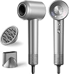 Hair Dryer, 160000 RPM High-Speed Ionic Blow Dryer with Magnetic Diffuser, Fast-Drying Hair Dryer for Women, 500M Negative Ions Frizz Control, Low-Noise Hairdryer for Home & Salon(Gary)