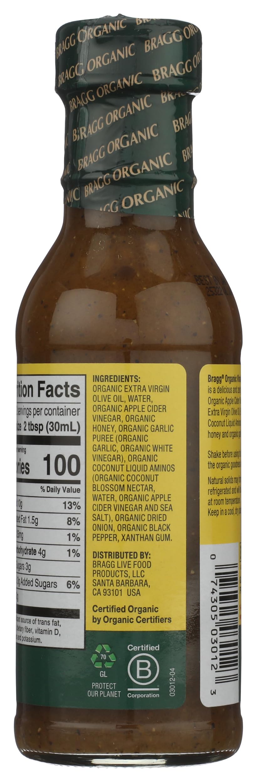 braggs salad dressing Buy Bragg's Ginger & Sesame Salad Dressing - 12 ozs