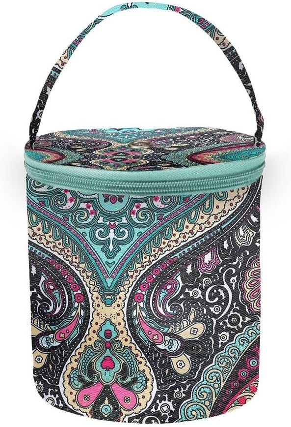 Woven Yarn Storage Bag 5.5x5.2in High Capacity Tote