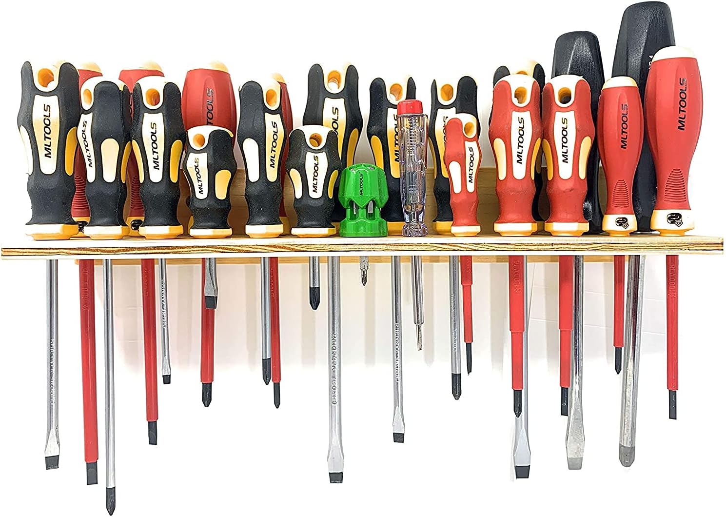 MLTOOLS 2 Pack 23 Screwdriver Organizer Tool Holder | Wall Mount Tool Holder | Made in USA