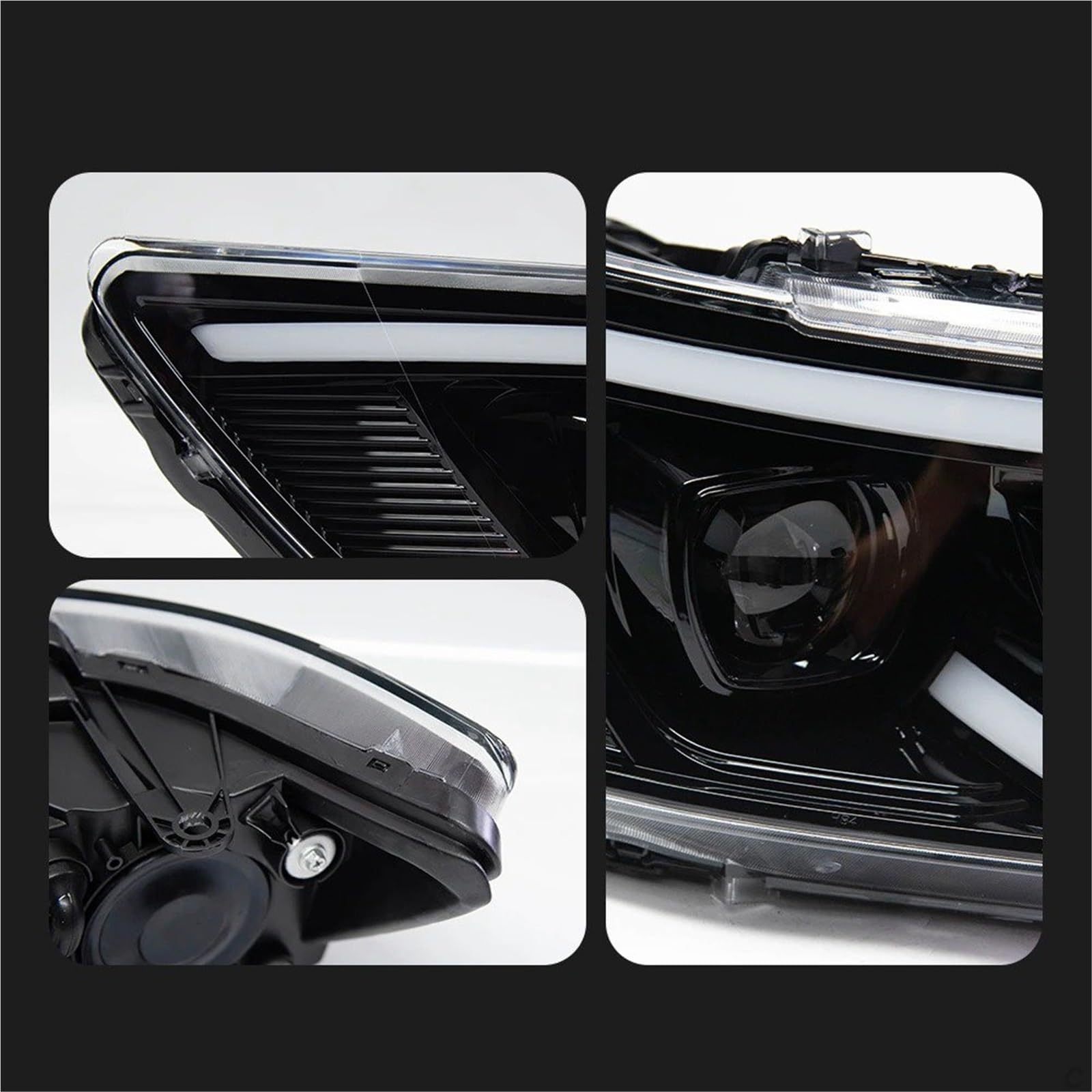 Faro Anteriore Per Dodge Per JCUV Per Journey Per Freemont 2009-2016 Fari Anteriori Per Auto LED DRL Angel Eye Bi Xenon Beam Gruppo Fari Anteriori