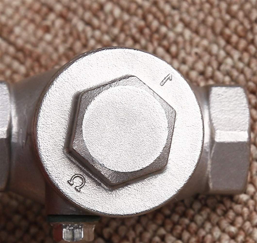 Válvulas de retención Acero Inoxidable 1/2 Pulgada DN15 DN20 DN25 PN16 CF8M Válvula de retención con Rosca Hembra Válvula de retención oscilante de Alta presión 200PSI(DN25)