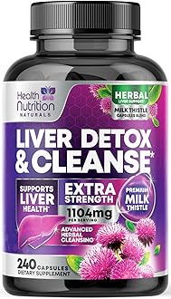 Sponsored Ad - Gentle Liver Cleanse Detox & Repair Formula - Advanced Liver Support Supplement with Silymarin Milk Thistle, Dandelion Root, Artichoke Extract, Turmeric, Choline, & Beetroot - 240 Veggie Capsules