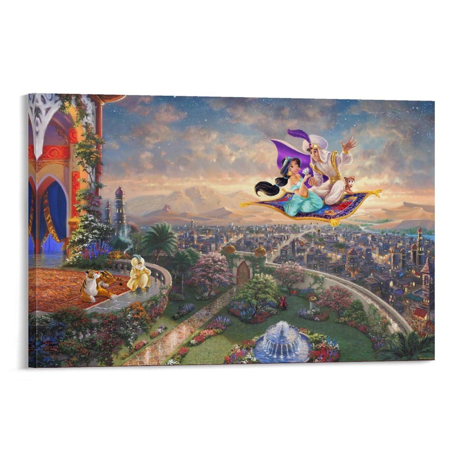 Amazon.co.jp: 西洋絵画 ディズニー アラジン トーマス キンケード 