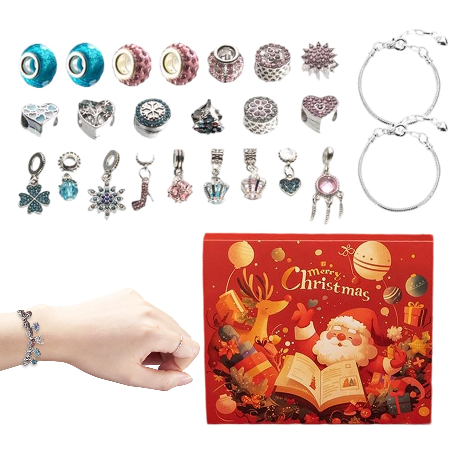 Pendientes Colgantes y Joyas de Navidad para Niños contra el Aburrimiento de la Espera Festiva 8