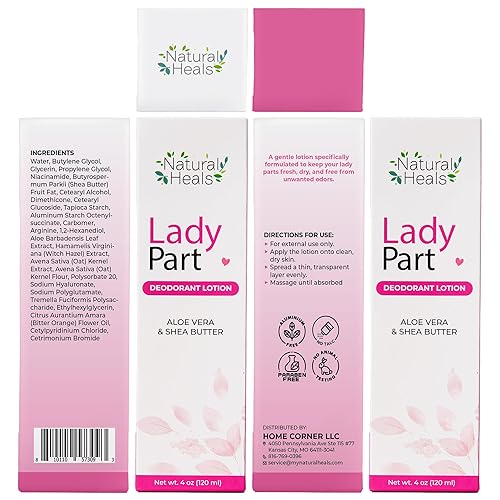 Miniatura 7 de Natural Heals Loción desodorante de higiene femenina para mujer dile adiós al olor y rozaduras en áreas íntimas, senos, entrepierna y muslos