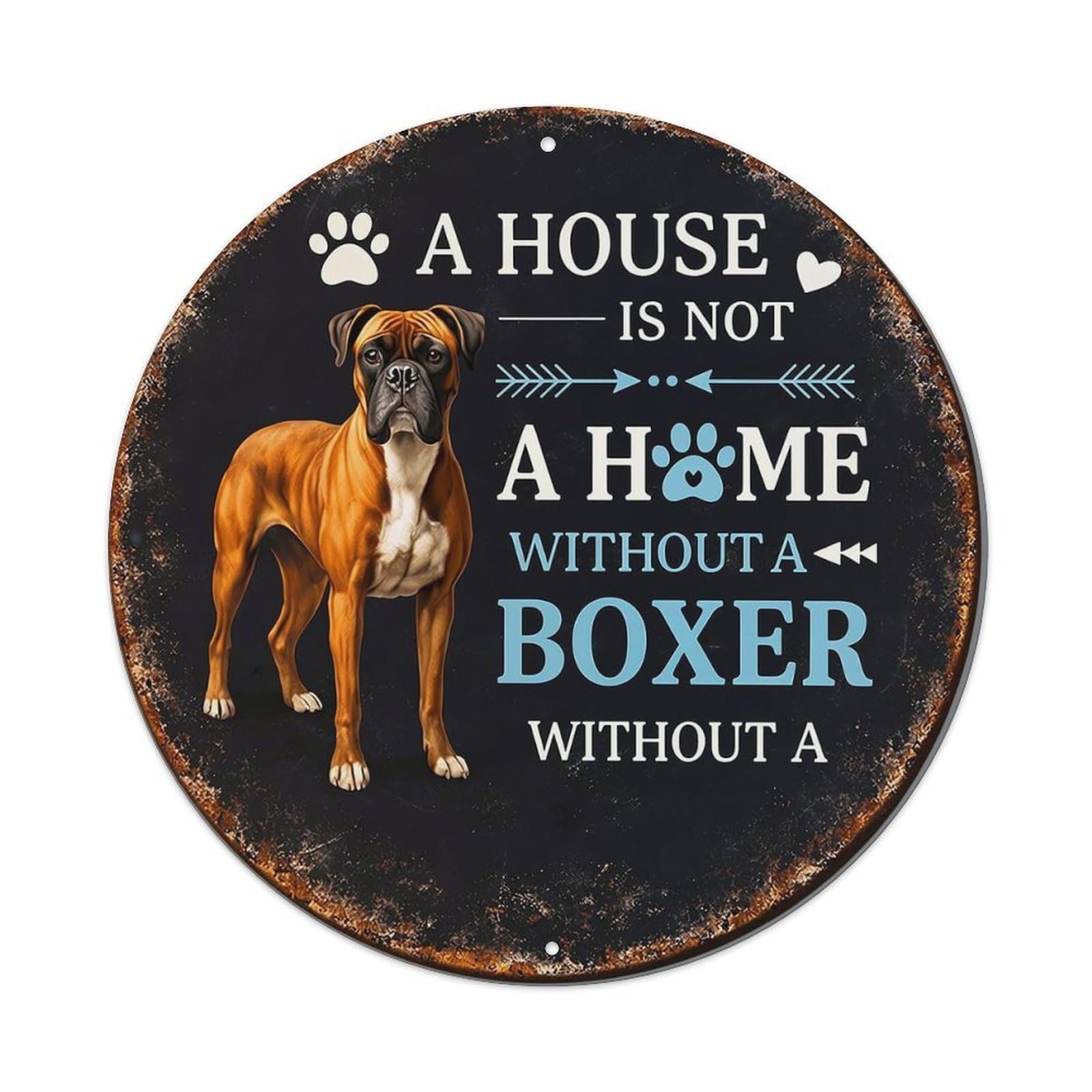 A House Is Not Home Vintage Metal Tin Sign Retro Wall Decor for Home Bar Garage Cafe, Indoor & Outdoor Decorative，circle Metal Poster, 8x8 Inch